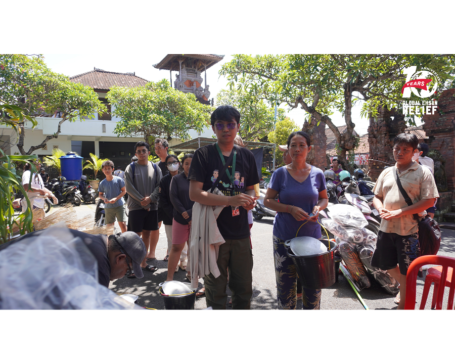 Global Ehsan Relief Indonesia Bersama INDEP Salurkan Bantuan Korban Bencana Bali
